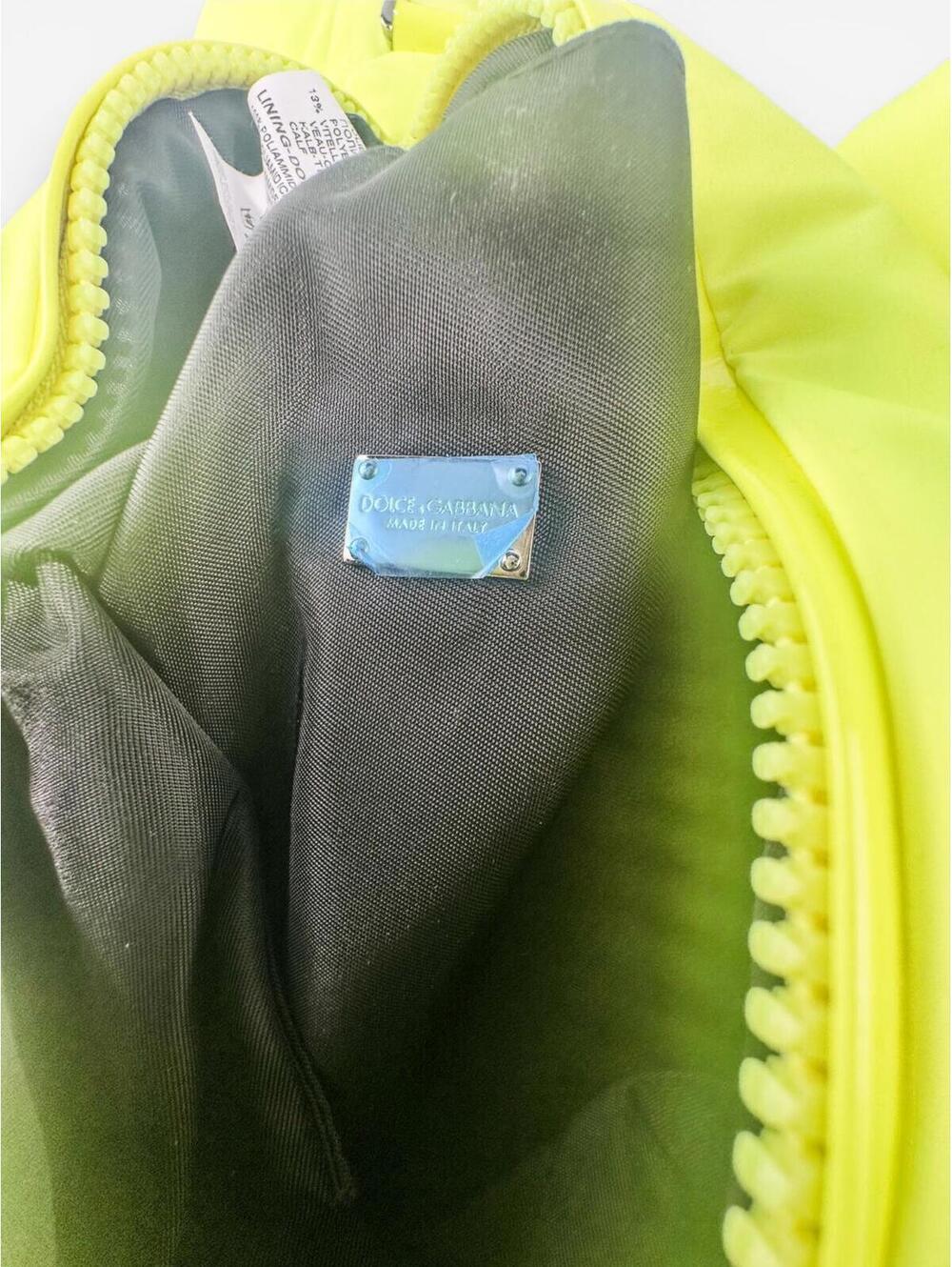 Dolce & Gabbana Teddy Bear Neon Green Belt Bag | Unisex | NWT - Picture 5 of 9
